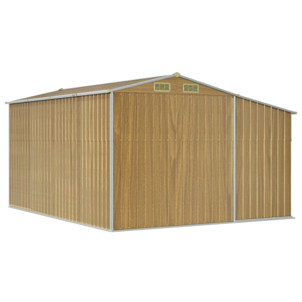 vidaXL Gartenhaus braun B/H/T: ca. 277x179x365,5 cm