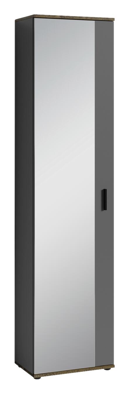 Hochschrank JAKOB schwarz schwarz B/H/T: ca. 49x196x30 cm