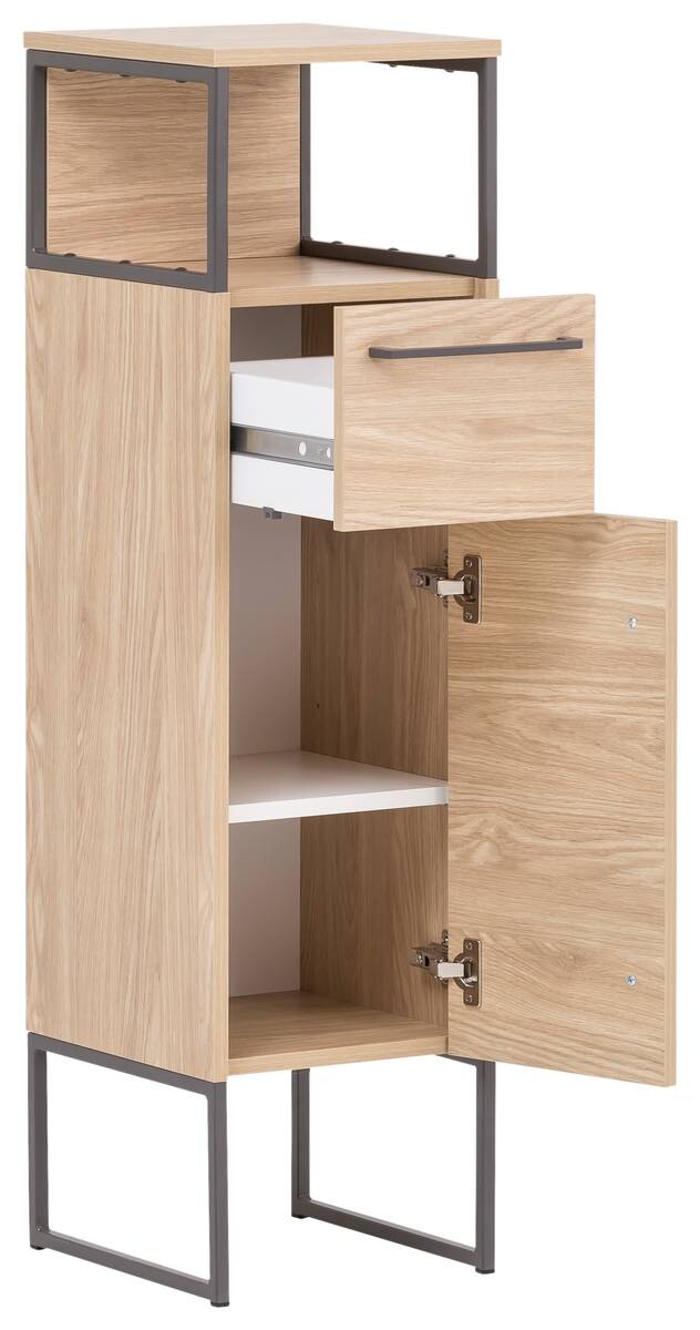 Midischrank Limone Eiche hell Nachbildung B/H/T: ca. 30,4x112,5x33,1 cm