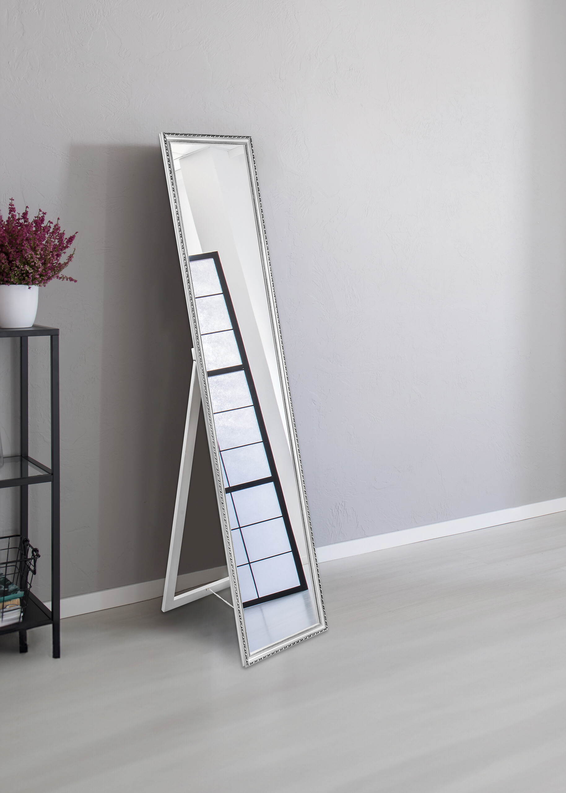 Standspiegel Loreley silber Optik B/H/T: ca. 34x160x4 cm