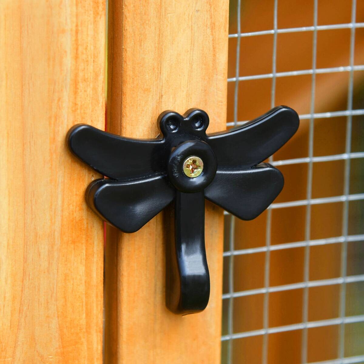 PawHut Stall grün Holz B/H/L: ca. 75x168x103 cm