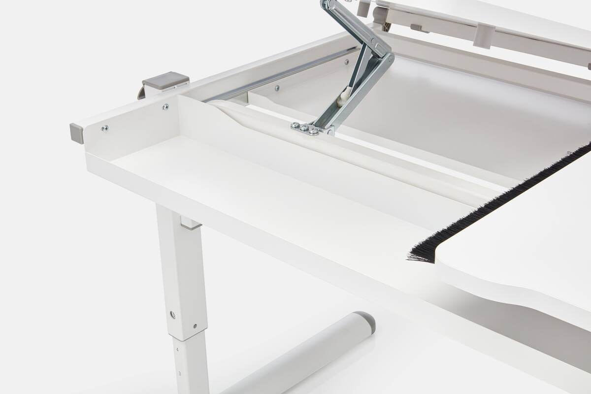 Kinderschreibtisch weiß B/H/T: ca. 110x54x72 cm