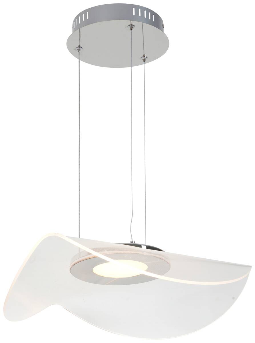 POCOline LED-Pendelleuchte Amina silber Acryl H/D: ca. 120x48 cm