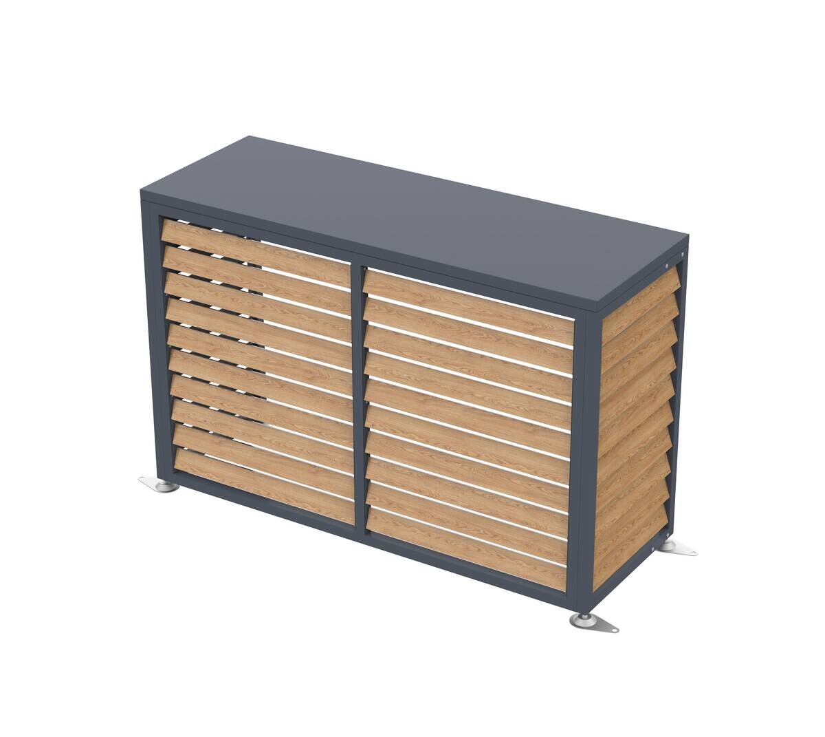 Westmann Verkleidung Wärmepumpe Boxa Holzoptik B/H/L: ca. 140x97x56 cm