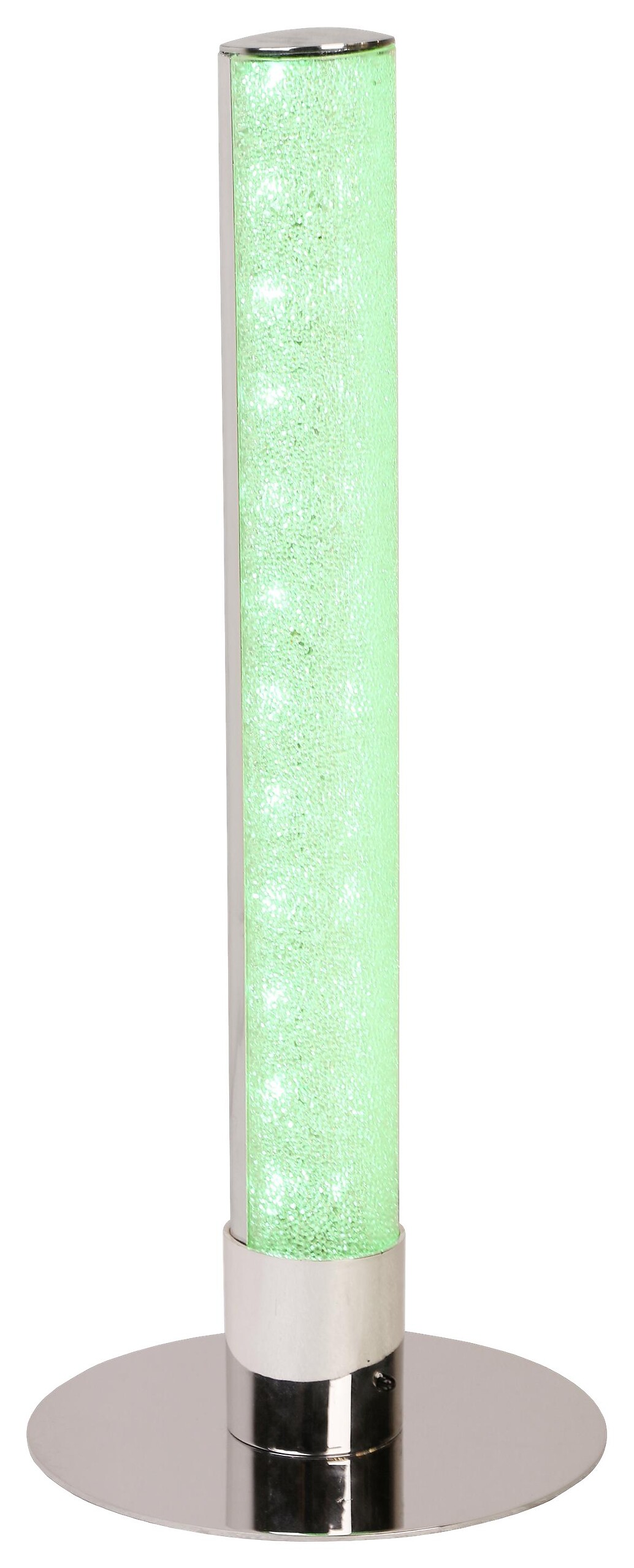 POCOline Tischleuchte Polly Chrom klar Metall Acryl H/D: ca. 40x15 cm