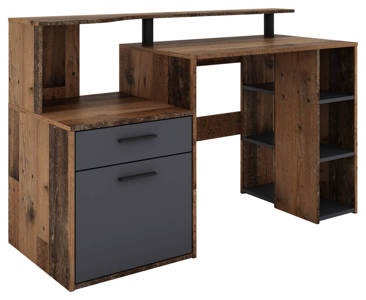 Schreibtisch LOUIS anthrazit B/H/T: ca. 140x89x55 cm