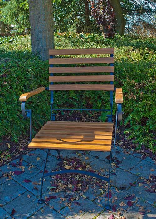 Acamp Gartensitzgruppe Lindau schwarz Holz B/H/L: ca. 80x75x80 cm