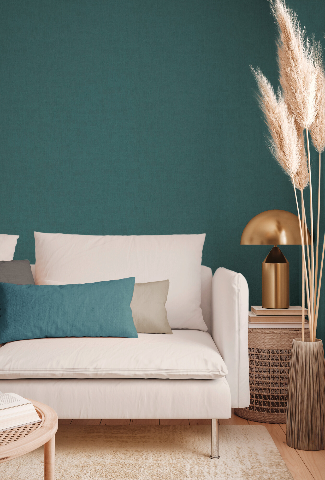 A.S.Creation Vliestapete petrol B/H/D: ca. 53x1005x8,8 cm