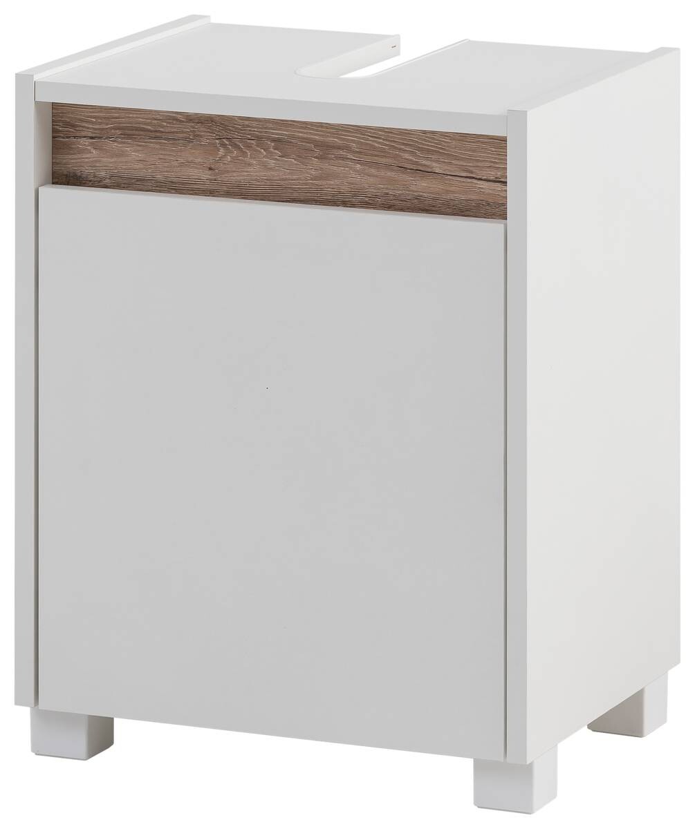 Waschbeckenunterschrank Cosmo perlweiß Optik B/H/T: ca. 41,8x54,6x33 cm