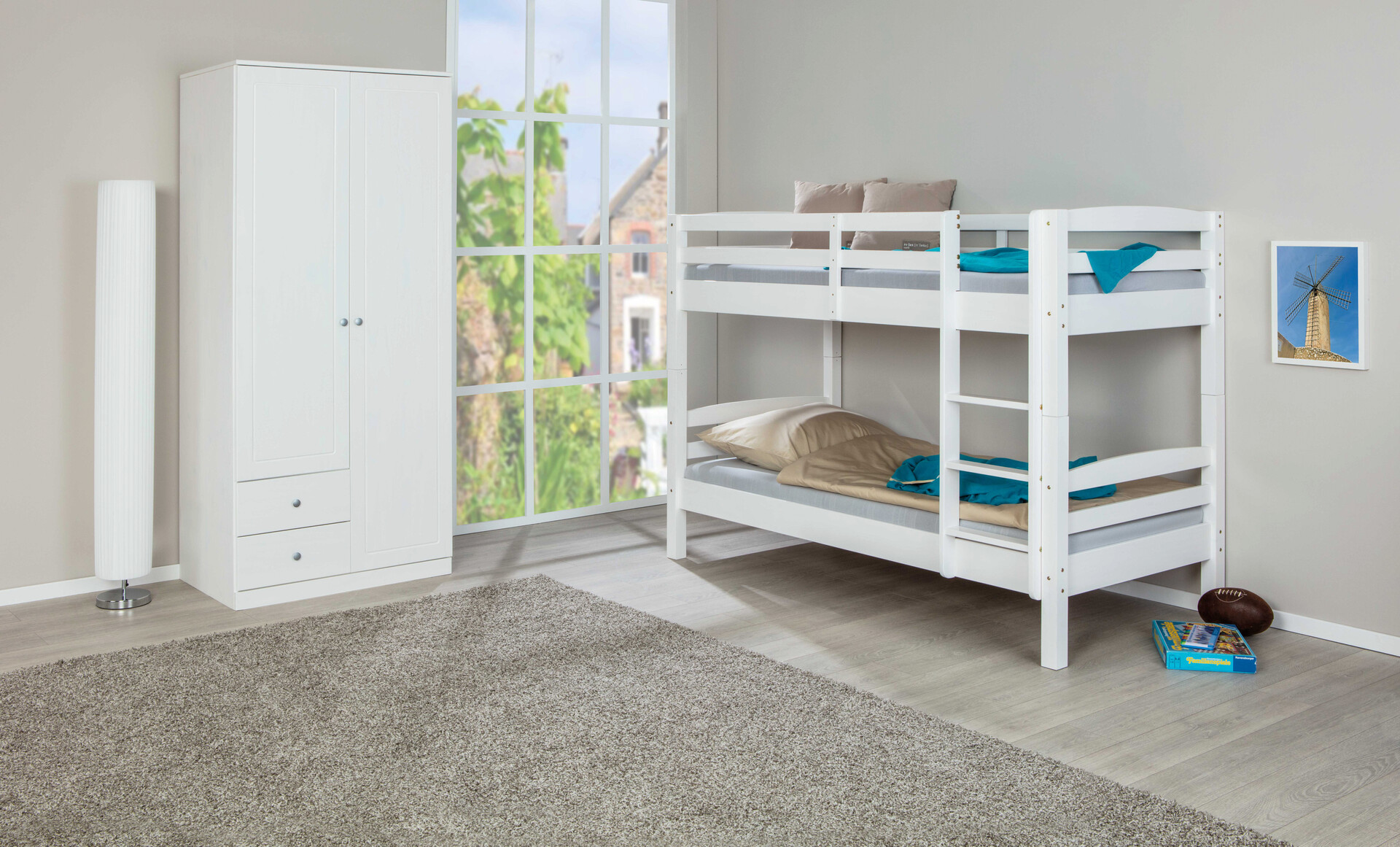 Etagenbett Rick weiß