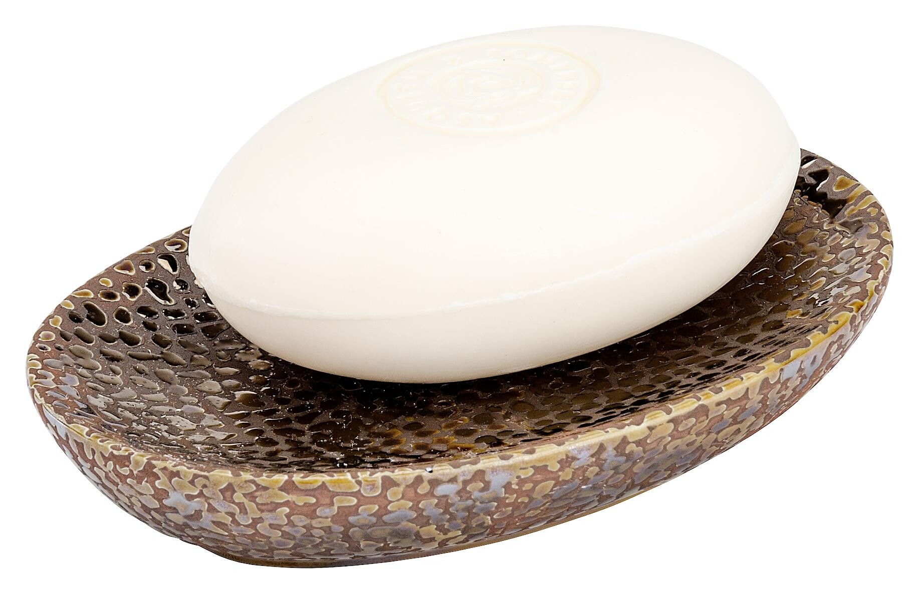 WENKO Seifenablage Marrakesh braun Keramik B/H/L: ca. 13,6x2x10 cm