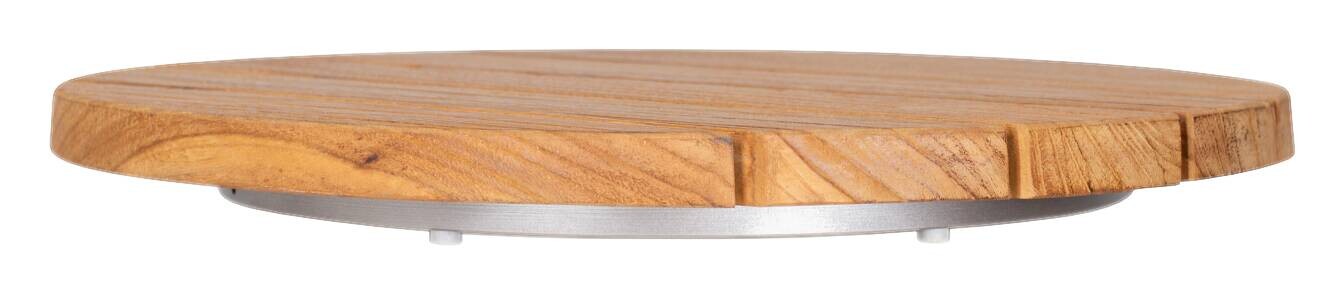 deVries Dreteller teak Teakholz B/H/L/D: ca. 40x5x40x40 cm