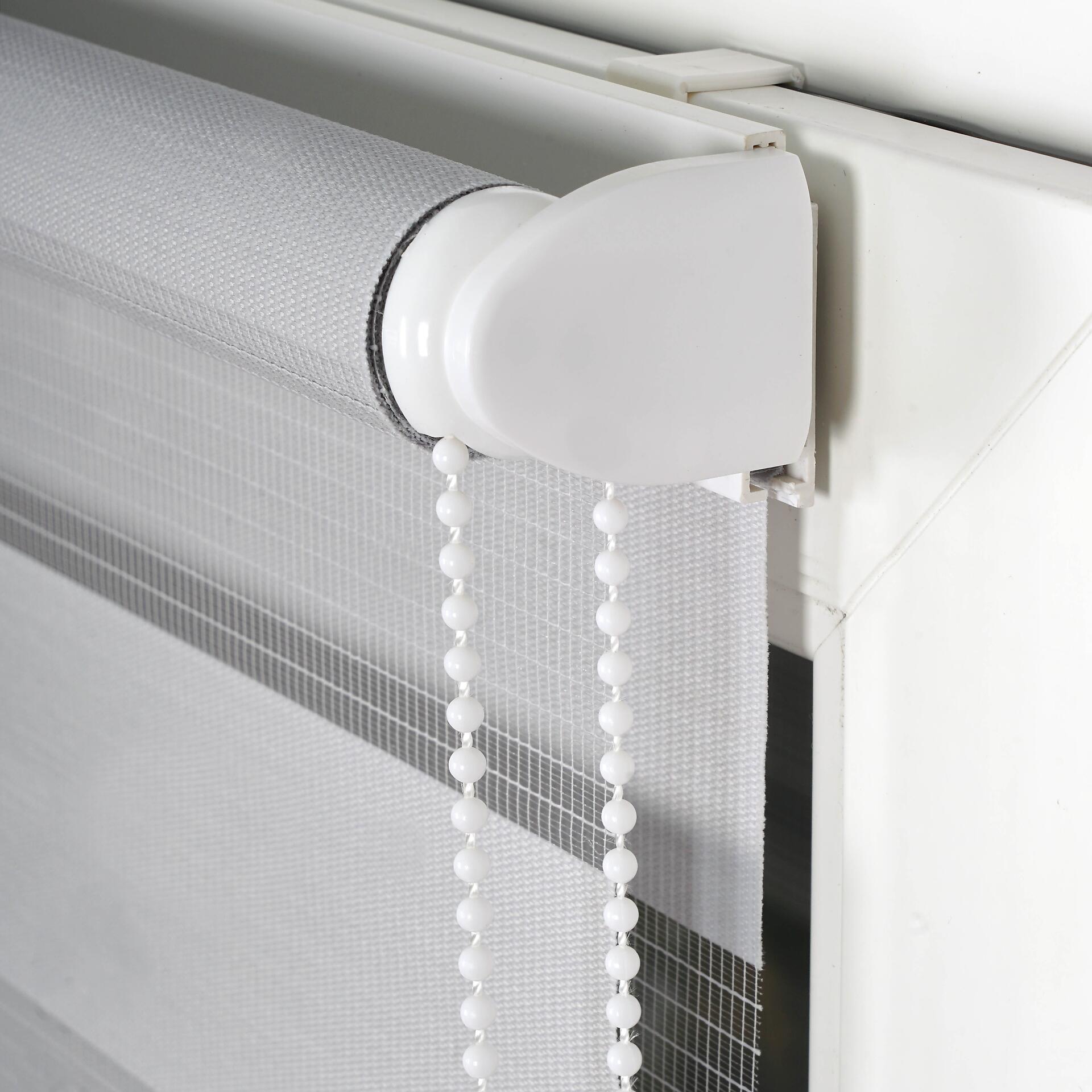 Doppelrollo Just grau B/L: ca. 80x160 cm