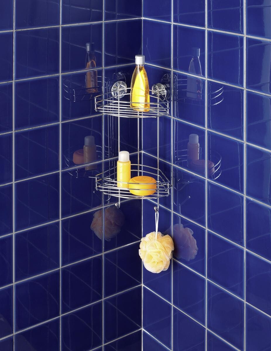 Eckregal Chrom Stahl B/H/L: ca. 23x43x21 cm