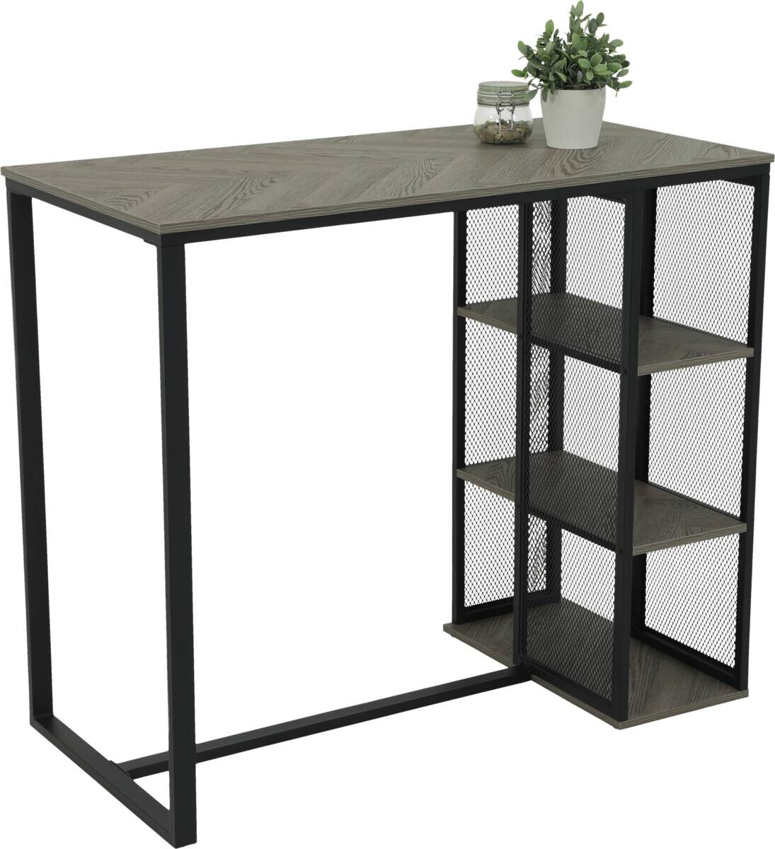 Bartisch Klara grau Holzwerkstoff B/H/T: ca. 120x103x60 cm