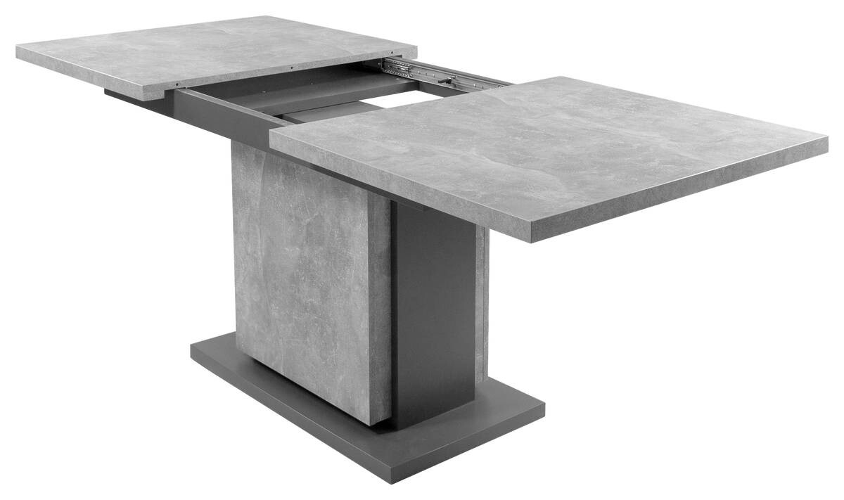 Tisch BRITTA Beton Optik anthrazit B/H/T: ca. 140x75x80 cm