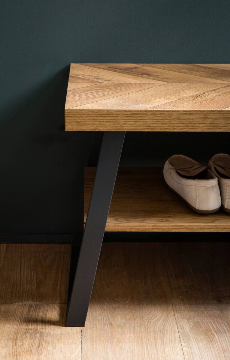 Schuhbank braun B/H/T: ca. 100x41x40 cm