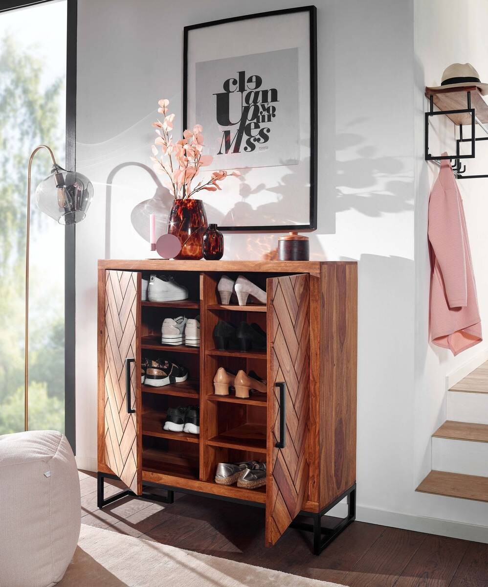 Schuhschrank rosenholz Nachbildung B/H/T: ca. 40x105x100 cm