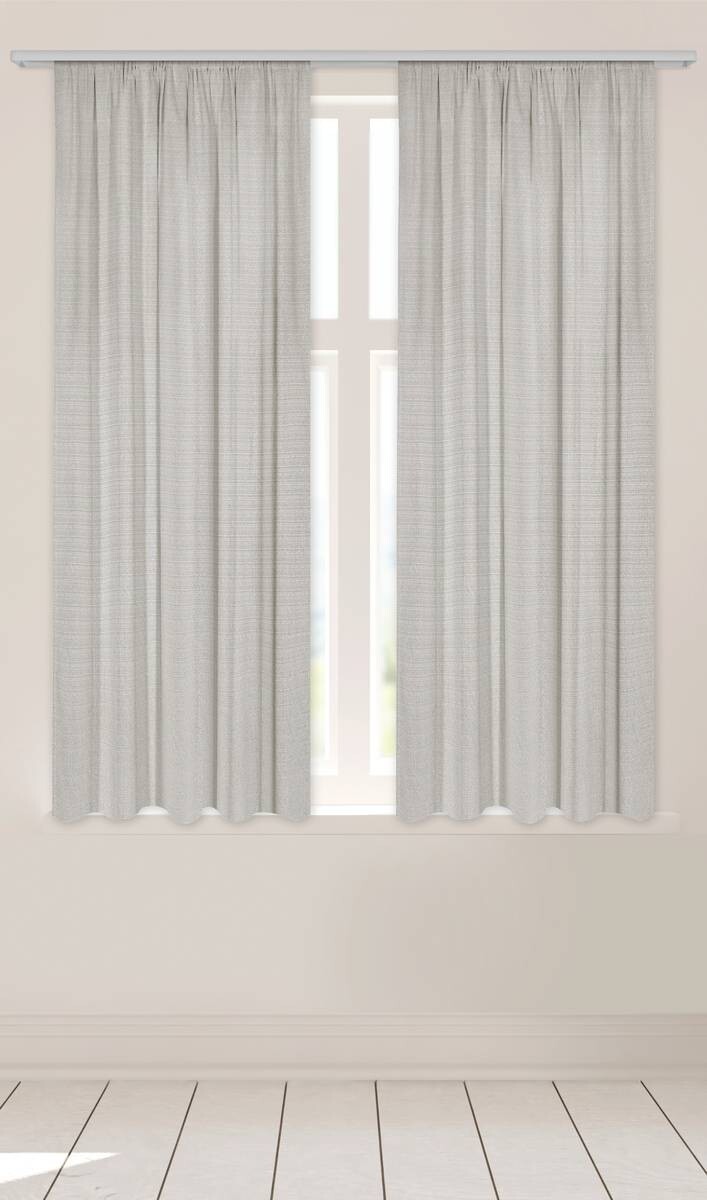 Dekovorhang Leo Silbergrau B/L: ca. 135x175 cm