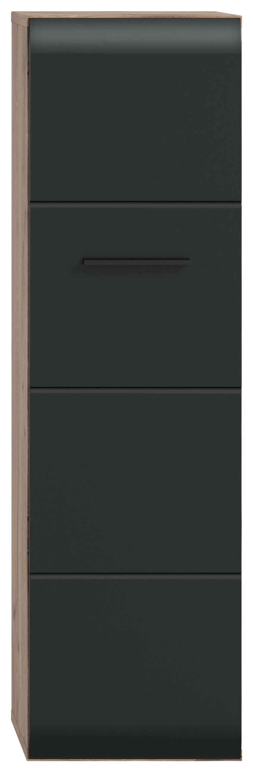 Stauraumelement Ice Nox Oak Nachbildung schwarz matt B/H/T: ca. 30x106x30 cm