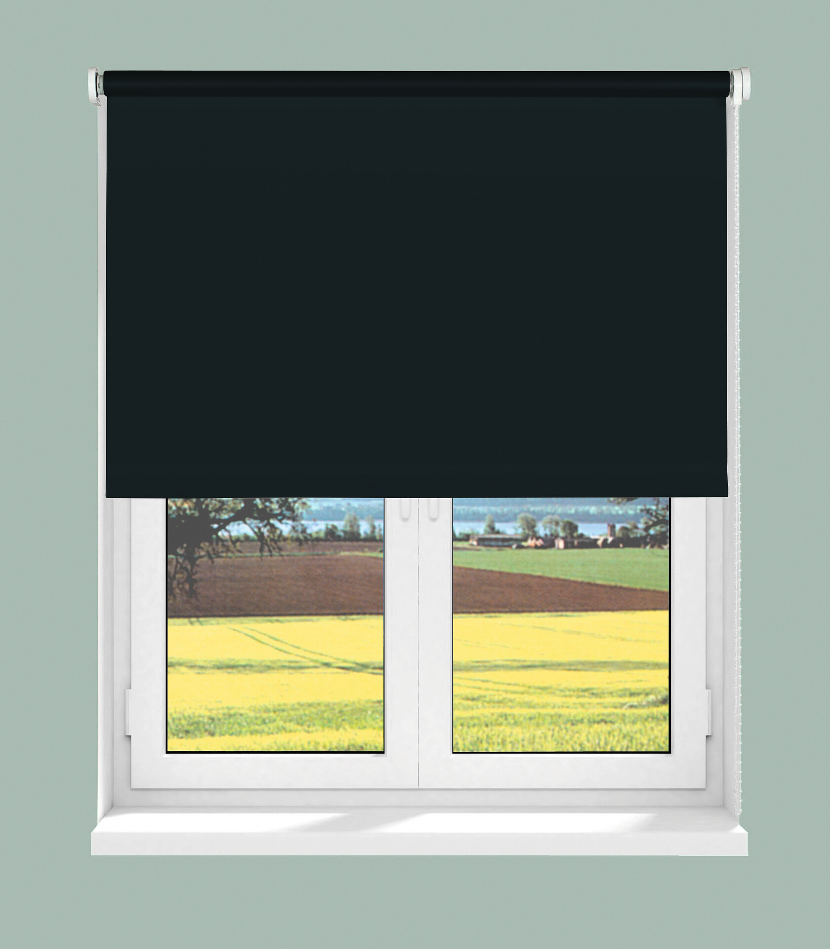 Boviva Thermo Seitenzugrollo Verdunklungsqualität anthrazit B/L: ca. 92x175 cm