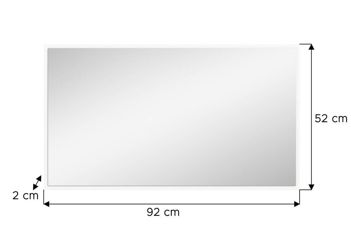 Garderobenspiegel PROJEKT X Spiegel B/H: ca. 92x52 cm