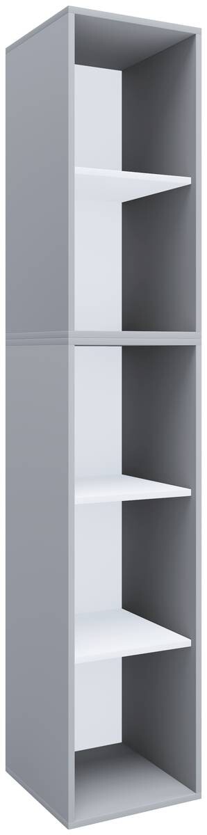 Regal Lona I grau weiß B/H/T: ca. 35x183x37 cm