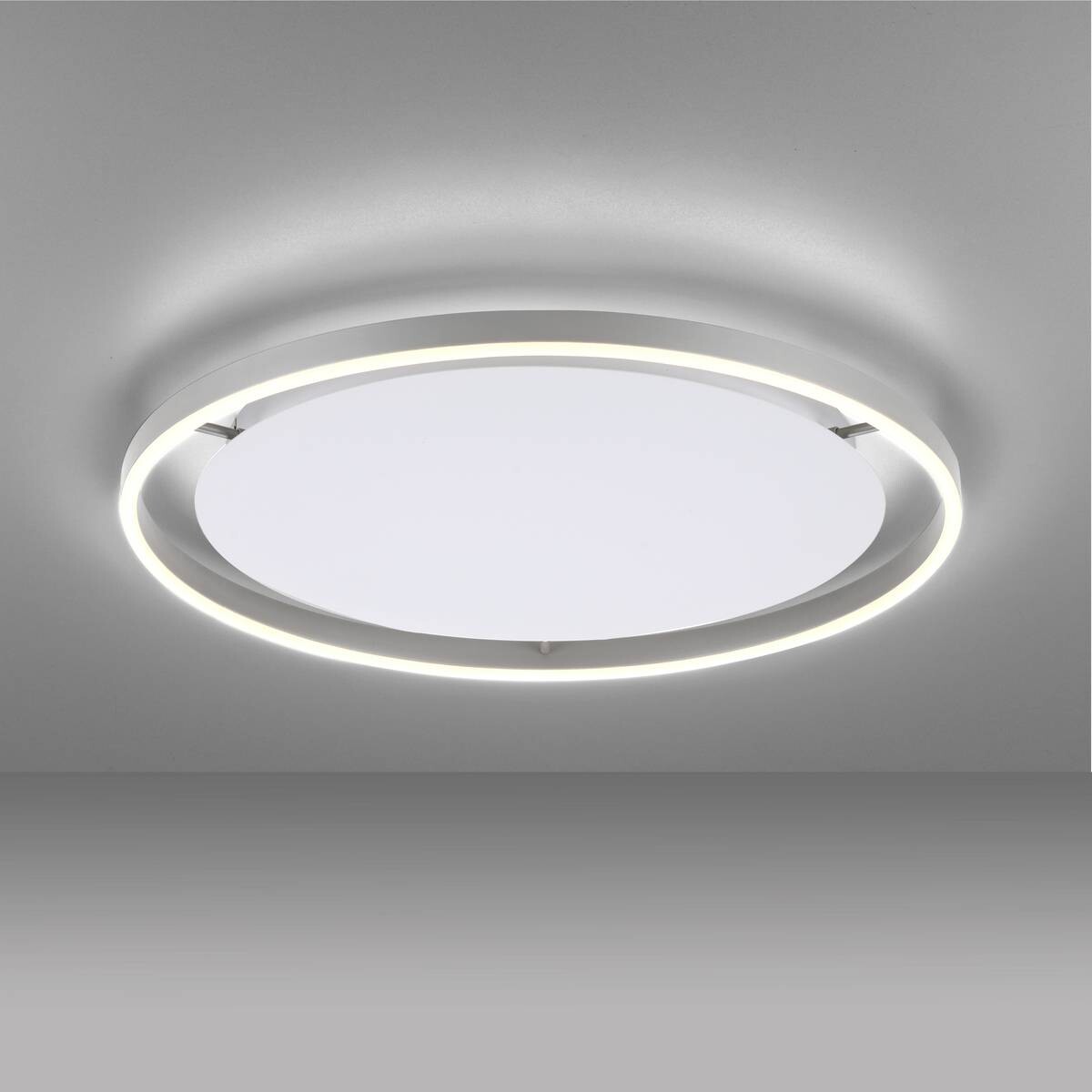 Just Light LED-Deckenleuchte RITUS 15392-95 weiß Alu Metall H/D: ca. 5,3x58,5 cm 1 Brennstellen