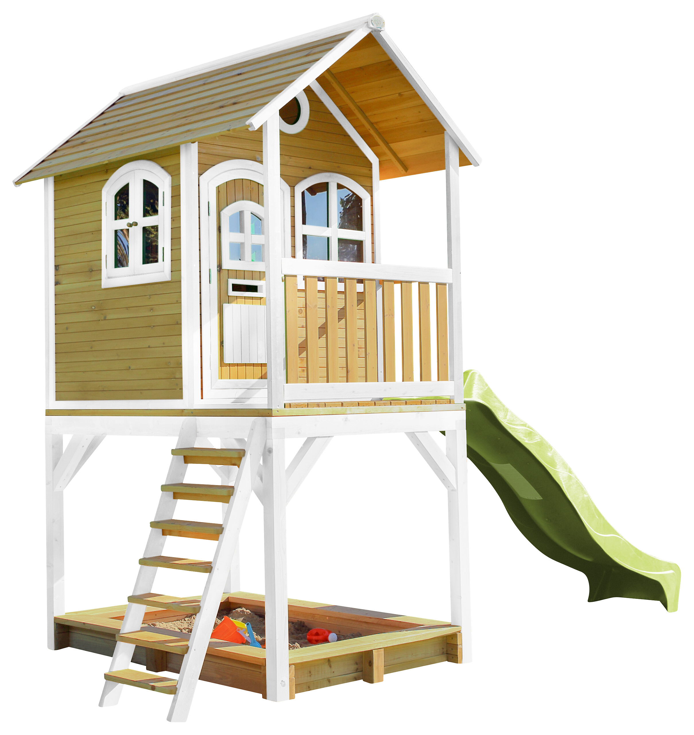 AXI Spielhaus Sarah braun B/H/L: ca. 370x291x191 cm