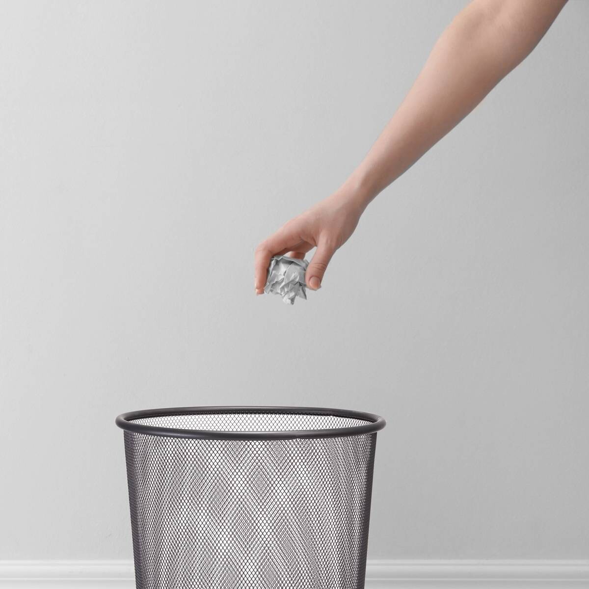 Zeller Papierkorb anthrazit B/H/L: ca. 30x35x30 cm