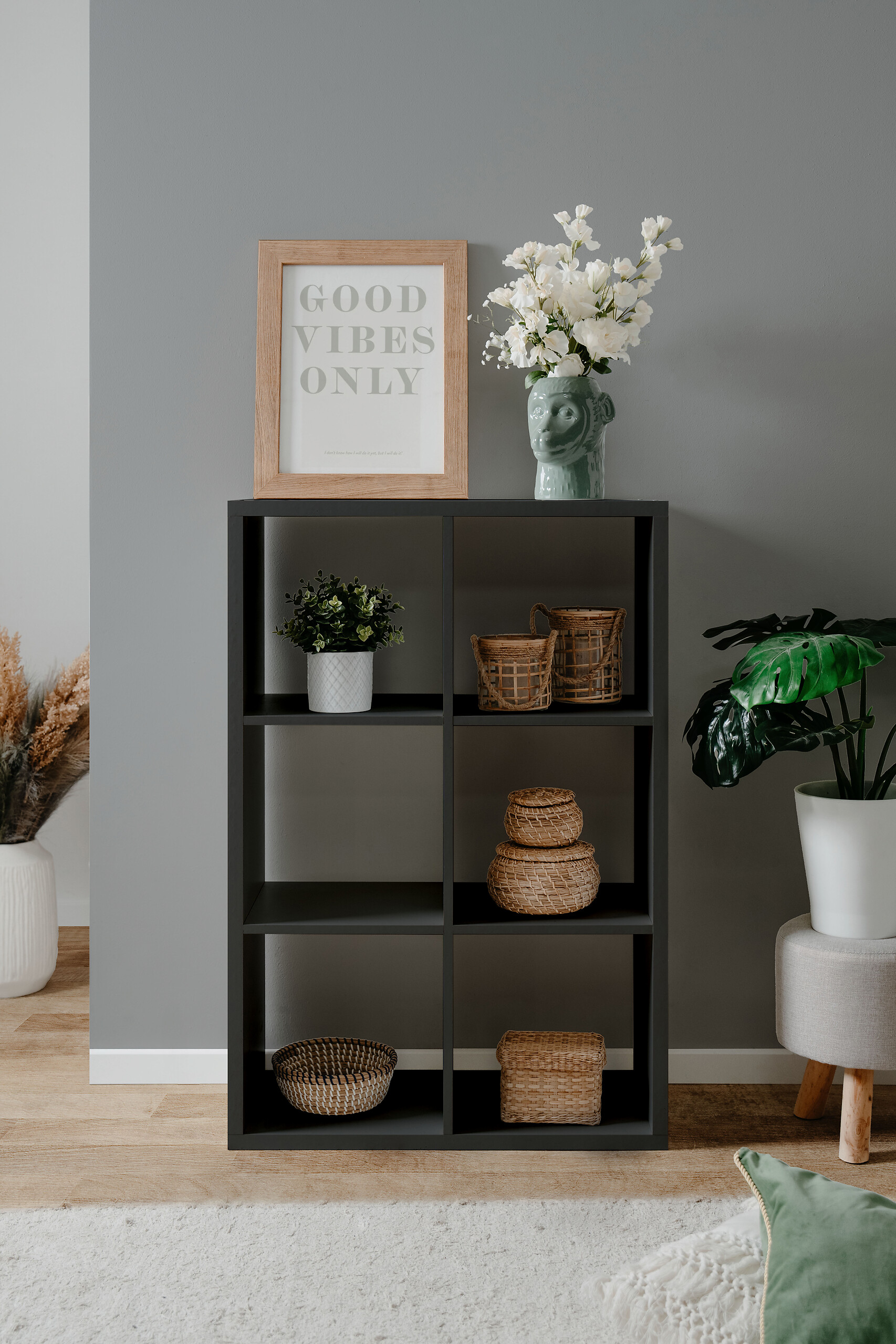 Raumteiler Max anthrazit B/H/T: ca. 73x107x33 cm