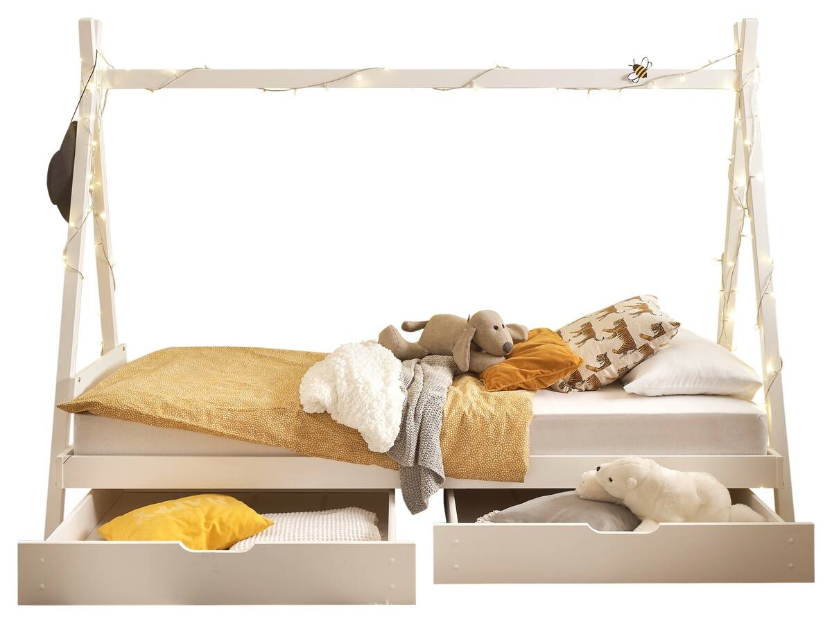 Bettschubkästen Sora weiß