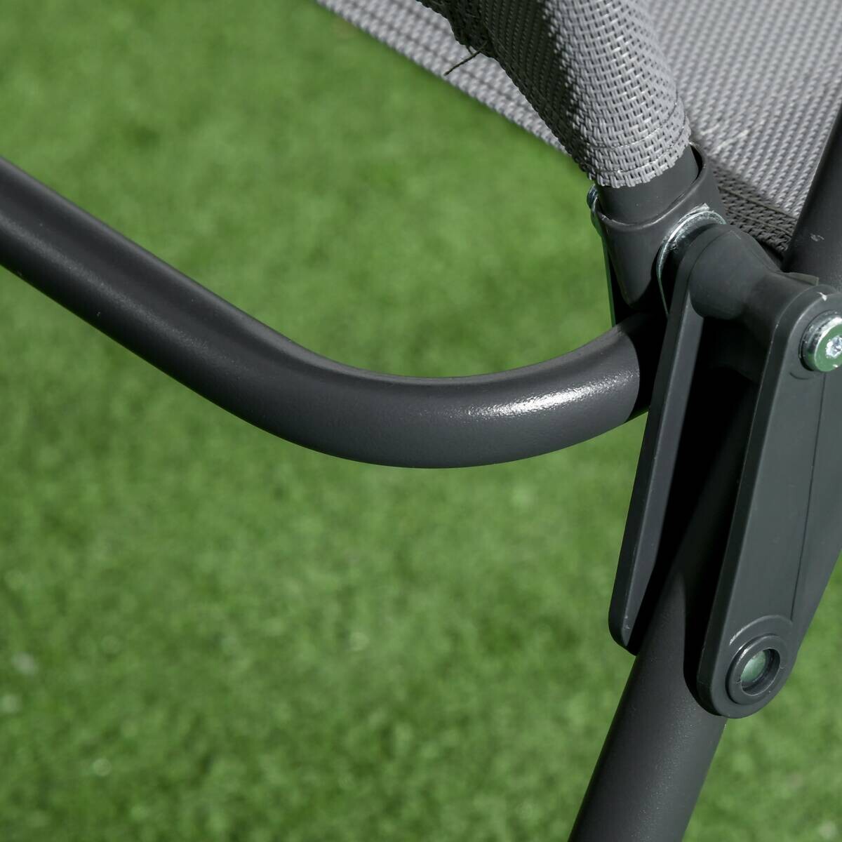 Outsunny Bistro-Set hellgrau Mesh B/H/L: ca. 64x93x53,5 cm