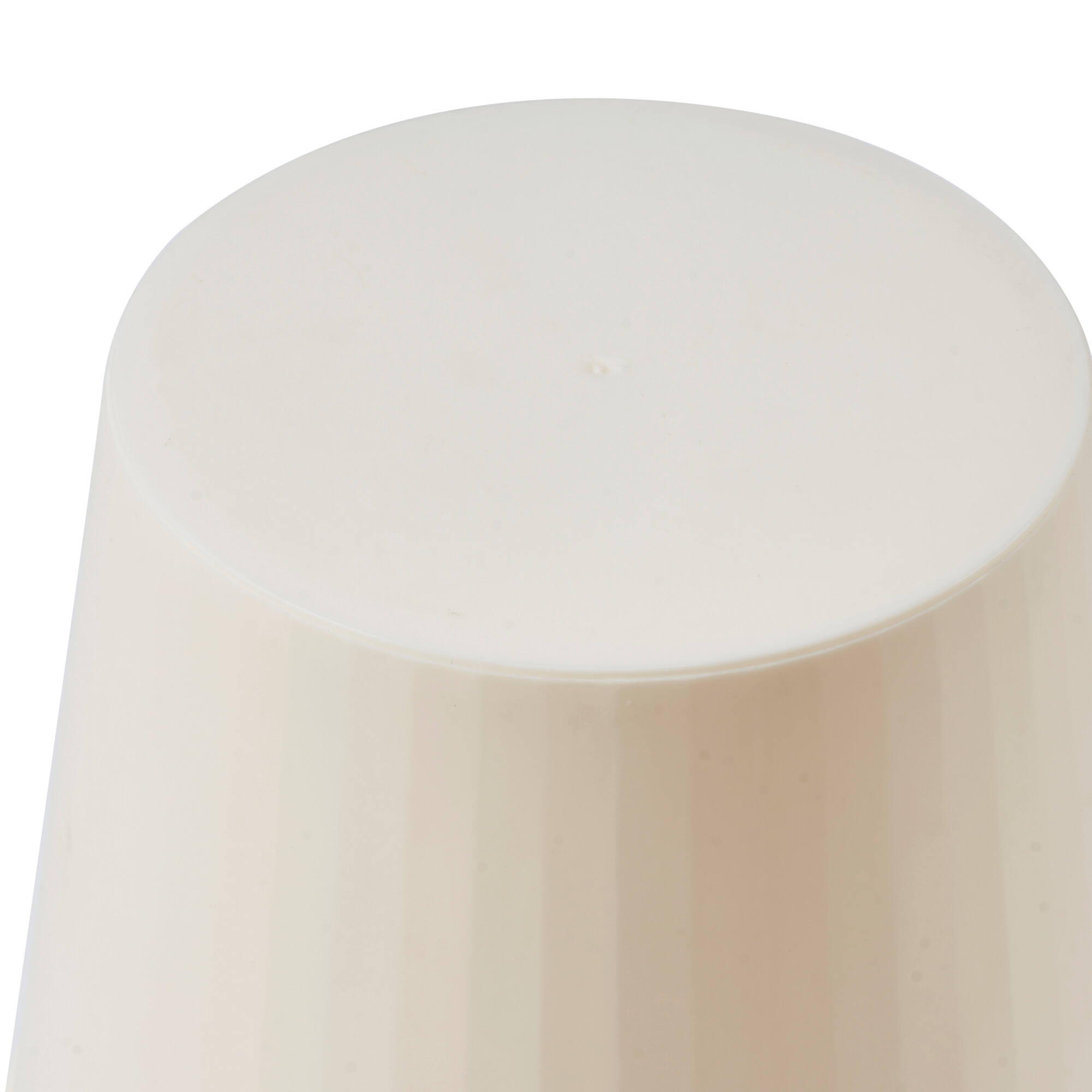 POCOline Tischleuchte Louie beige Kunststoff H/D: ca. 24x16 cm E14 1 Brennstellen