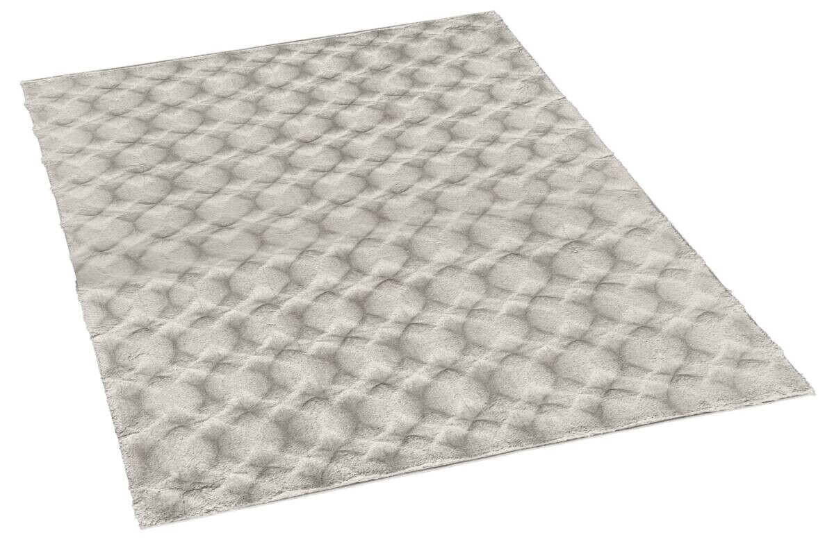 Fellimitat Diamond silber B/L: ca. 80x150 cm