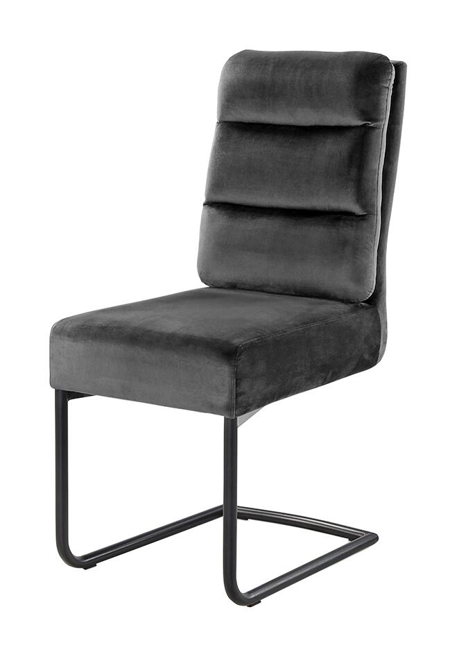 Schwingstuhl anthrazit Samt B/H/T: ca. 44x100x66 cm Schwingstuhl anthrazit Samt B/H/T: ca. 44x100x66 cm