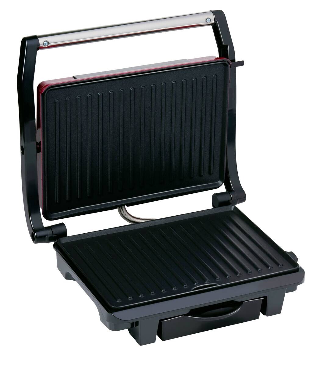 Kontaktgrill rot B/H/L: ca. 11,5x29,5x32,5 cm