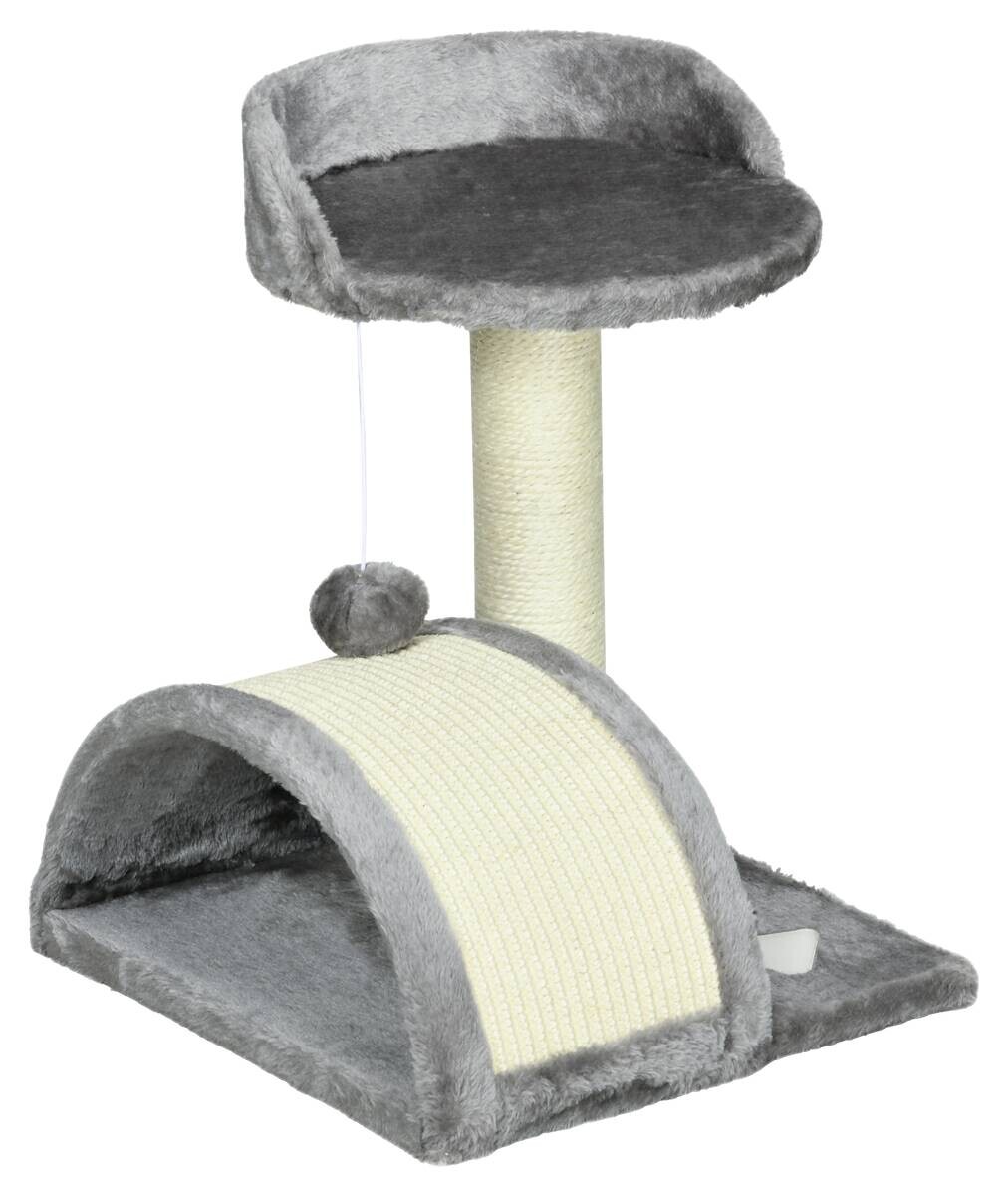 PawHut Kratzbaum grau Spanplatte B/H/L: ca. 37x46x35,5 cm