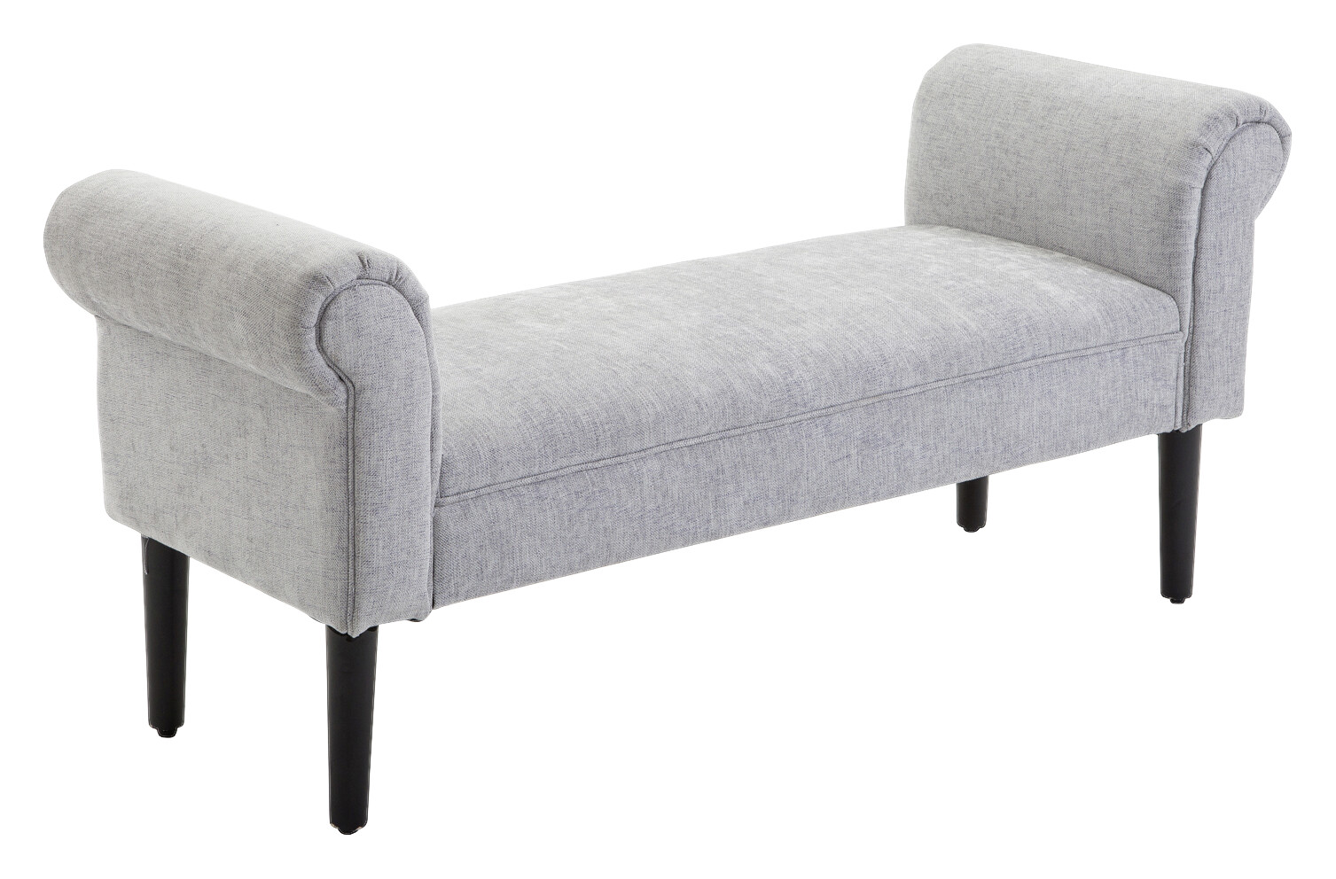 Polsterbank 831-153V70 hellgrau B/H/T: ca. 132x58x45,5 cm