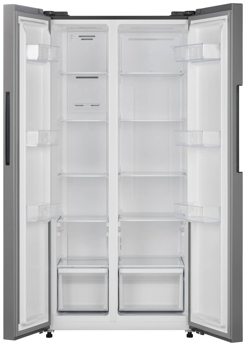 POCOline Side-by-Side SBS 179-444 ESID silber B/H/T: ca. 83x179x61 cm