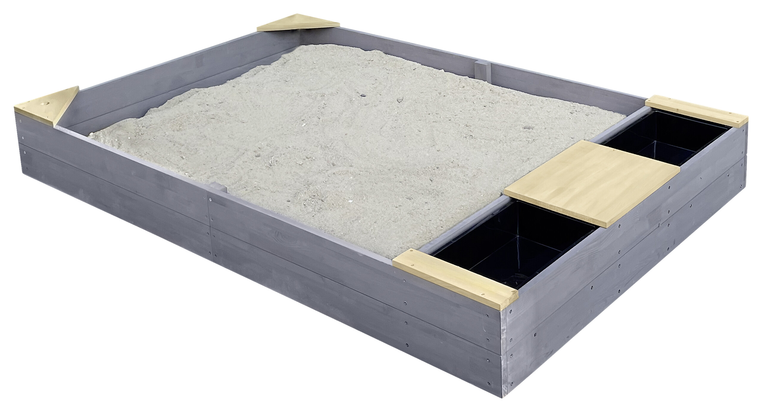 AXI Sandkasten Kelly grau B/H/T: ca. 115x21,8x180 cm