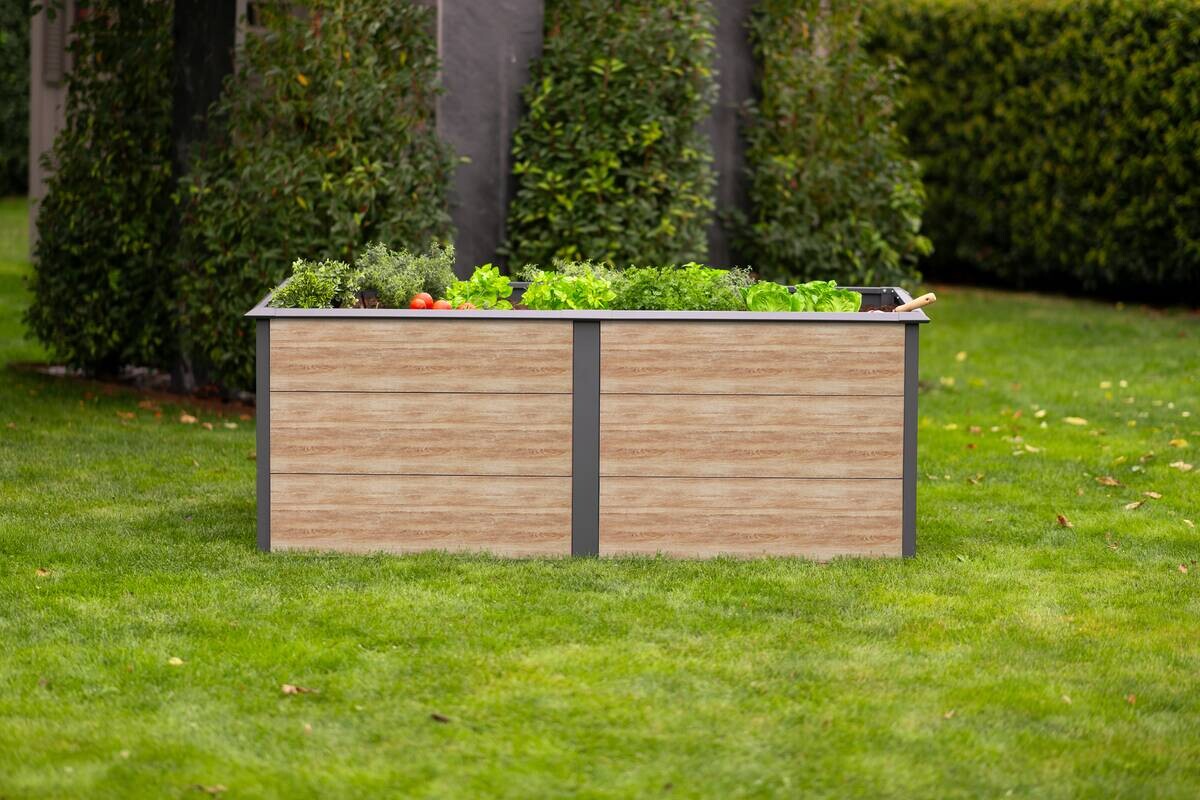 Westmann Hochbeet Primus-Multi XL anthrazit Metall B/H/T: ca. 200x77x100 cm