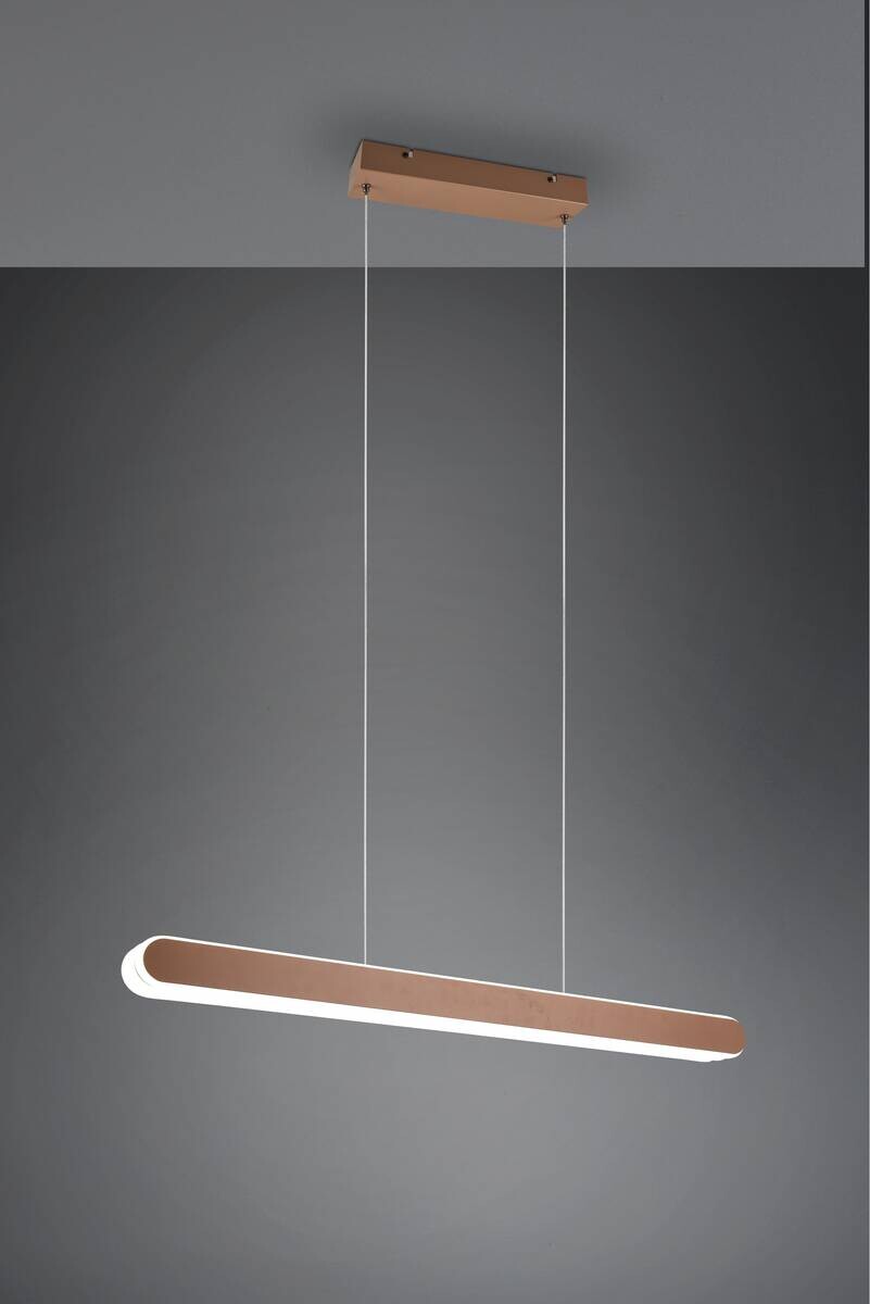 Reality LED-Pendelleuchte kaffee Metall