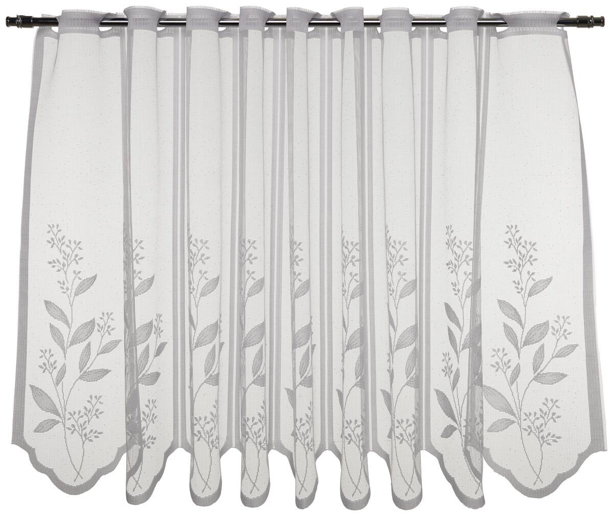 Sensation Scheibengardine weiß B/L: ca. 145x60 cm