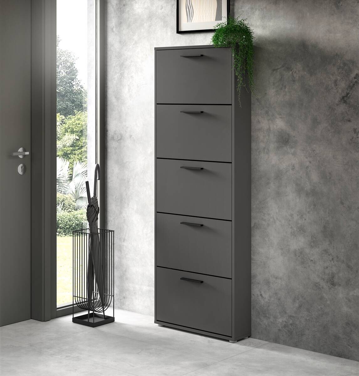 Schuhkipper SAM anthrazit B/H/T: ca. 59x169x17 cm