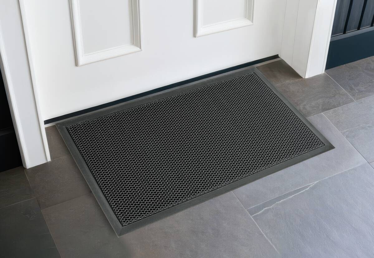 Fußmatte Blitz anthrazit B/L: ca. 43x76 cm