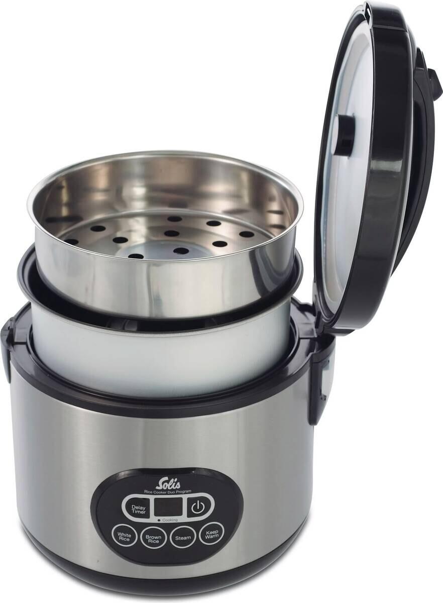 Solis Reiskocher silber schwarz Kunststoff Metall