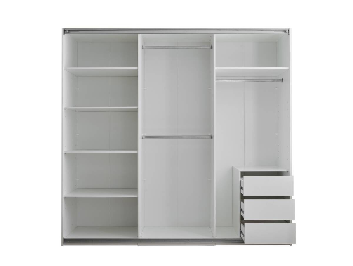 Schwebetürenschrank Carano weiß B/H/T: ca. 215x204x60 cm