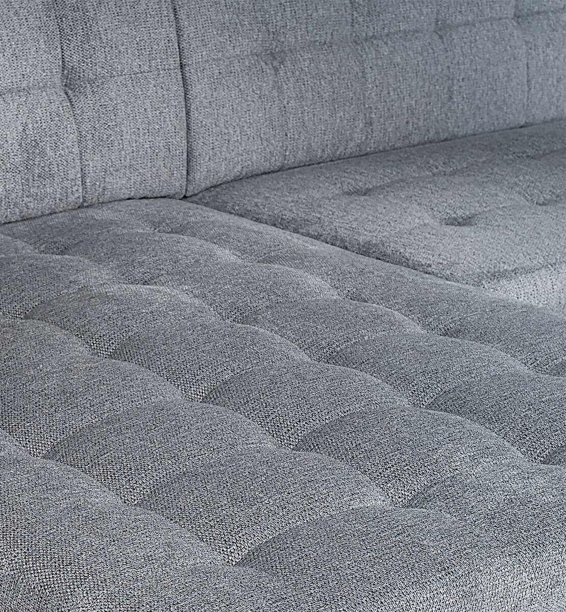 Wohnlandschaft Monica schwarz grau Flachgewebe B/H/T: ca. 348x87x198 cm