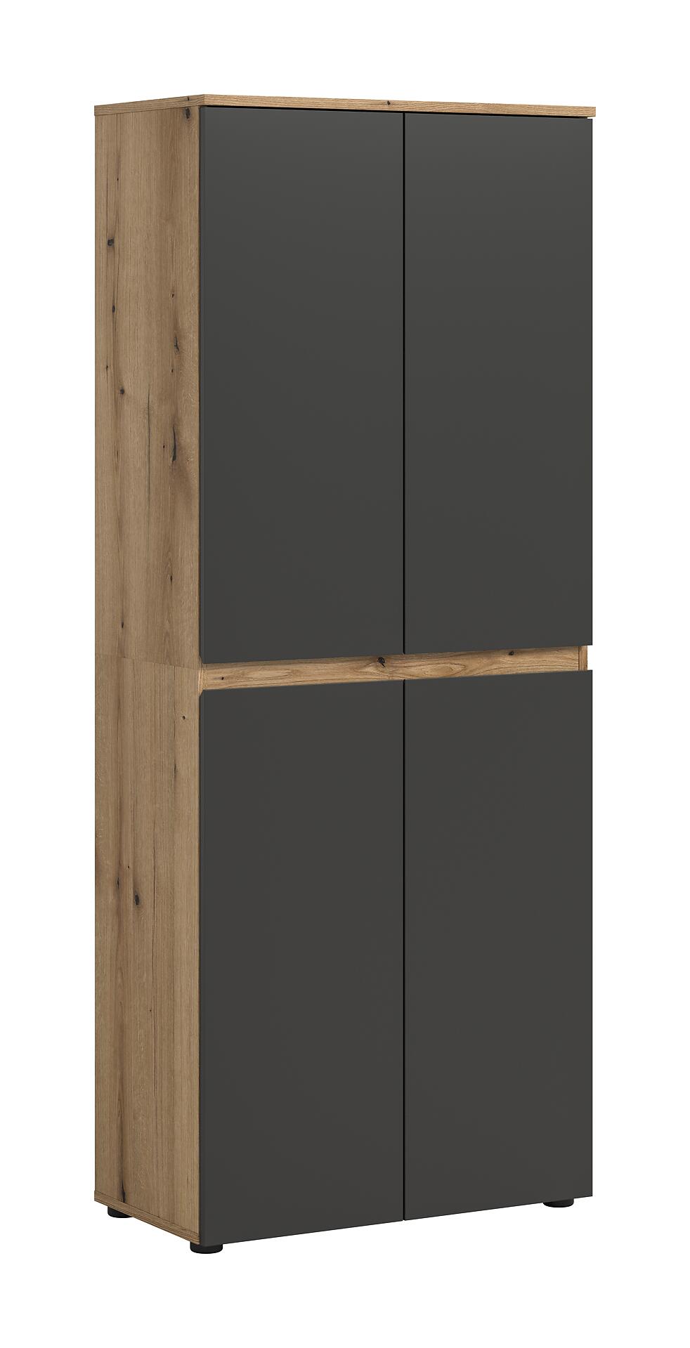 Schrank SCARPA Evoke Oak Nachbildung anthrazit B/H/T: ca. 70x175x37 cm